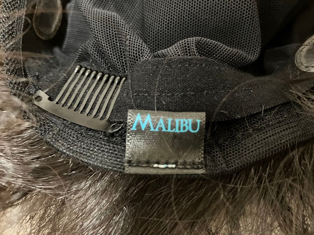 MALIBU ダークブラウン マリブ ウィッグ ハーフサイズ