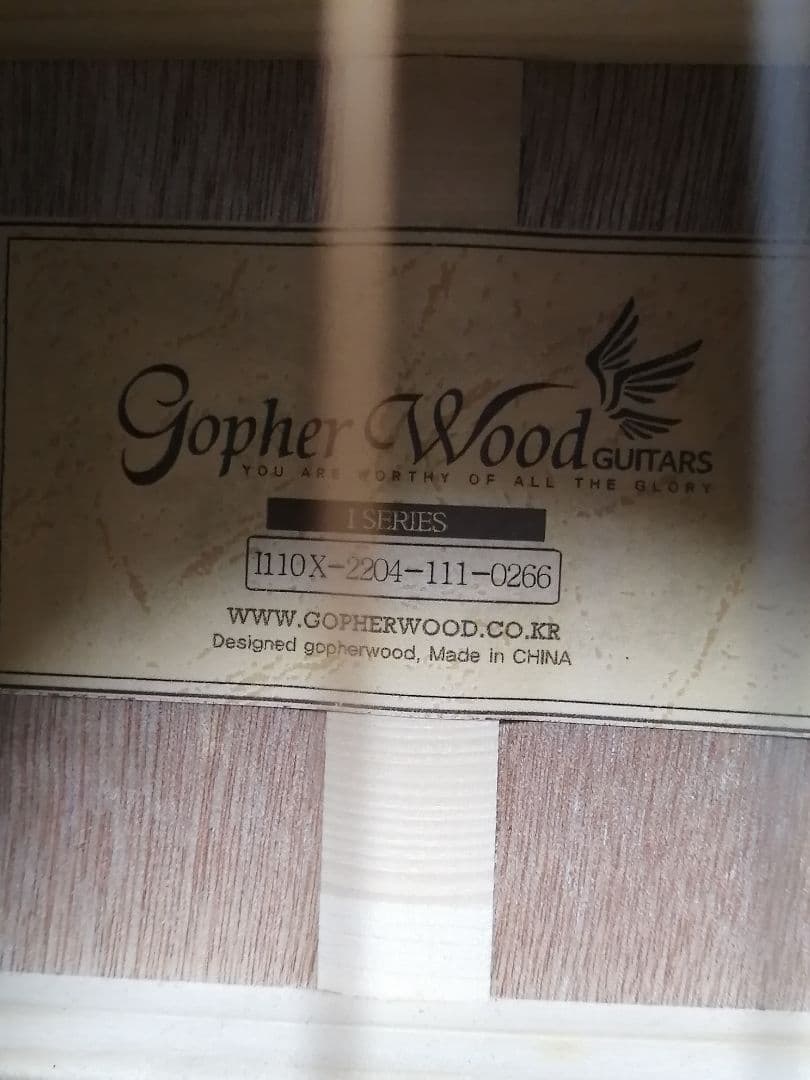 美品　Gopherwood Guitars　i110