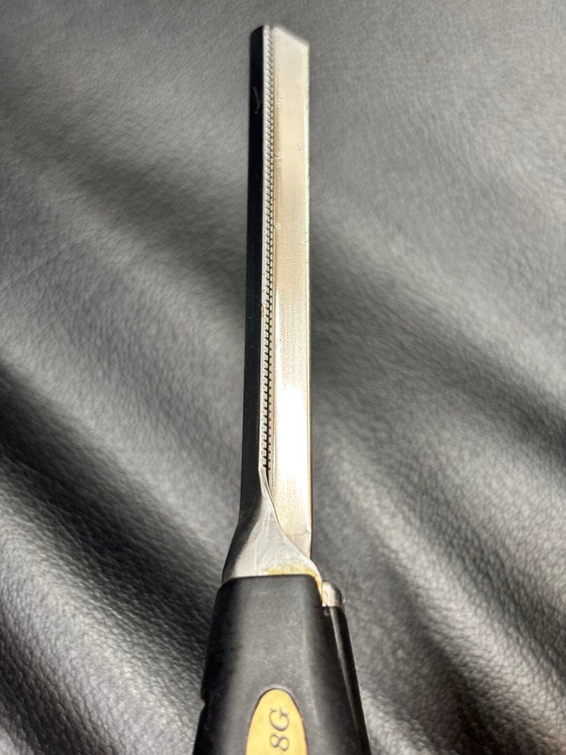 超美品　LENZ α-8レンツアイロン クシ目　5角8㎜　理容アイロン