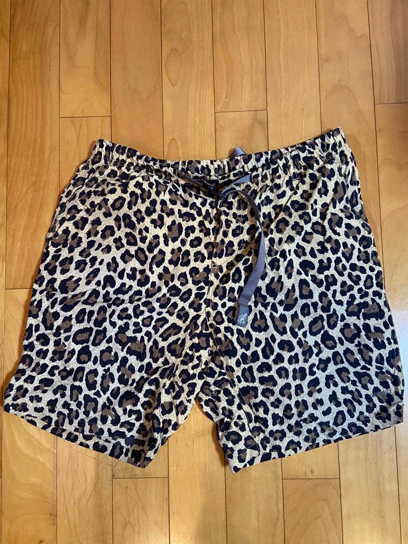 Gramicci レオパード ナイロンショーツ XLナイロン100%｜廃番カラー