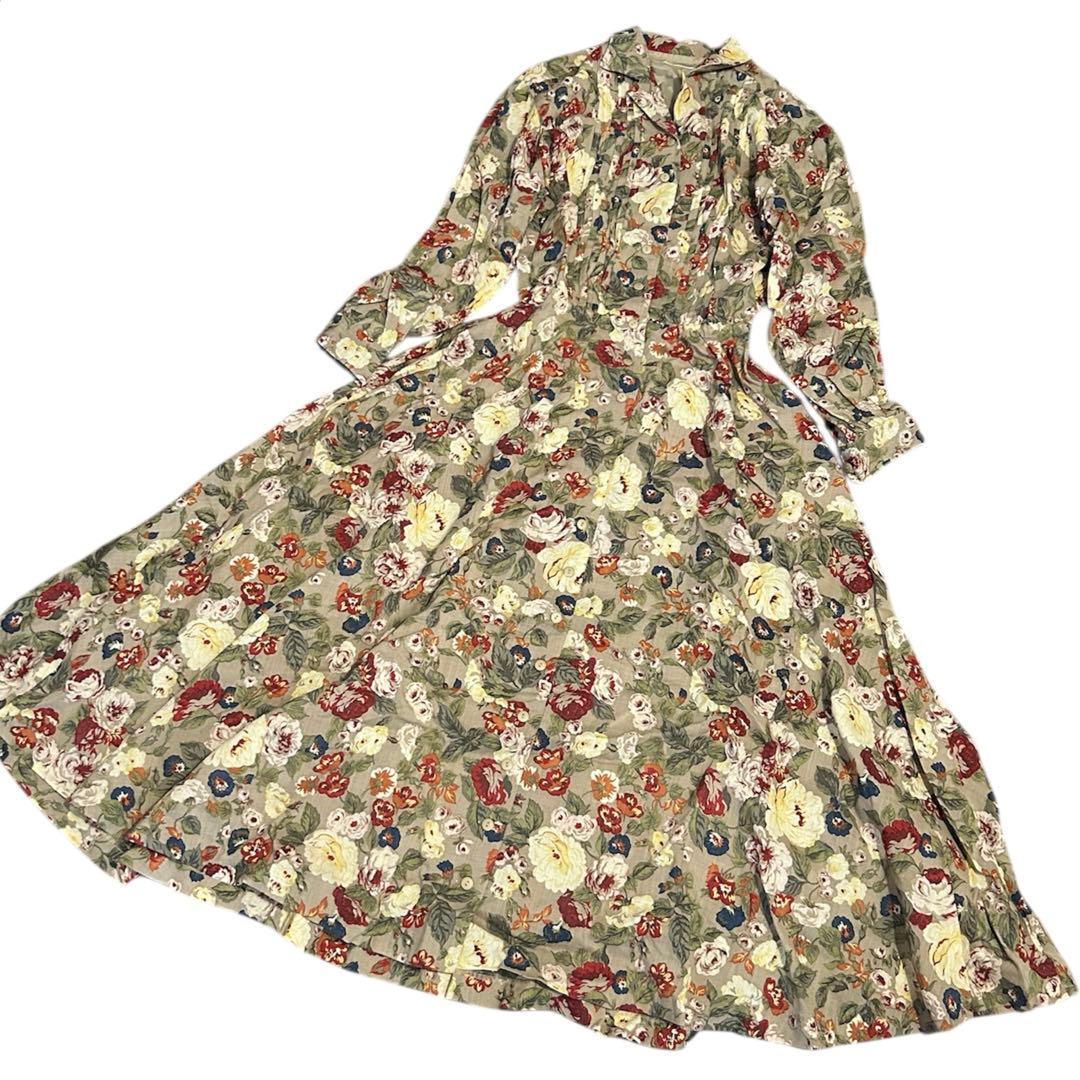極美品✨インゲボルグ ロングワンピース 花柄