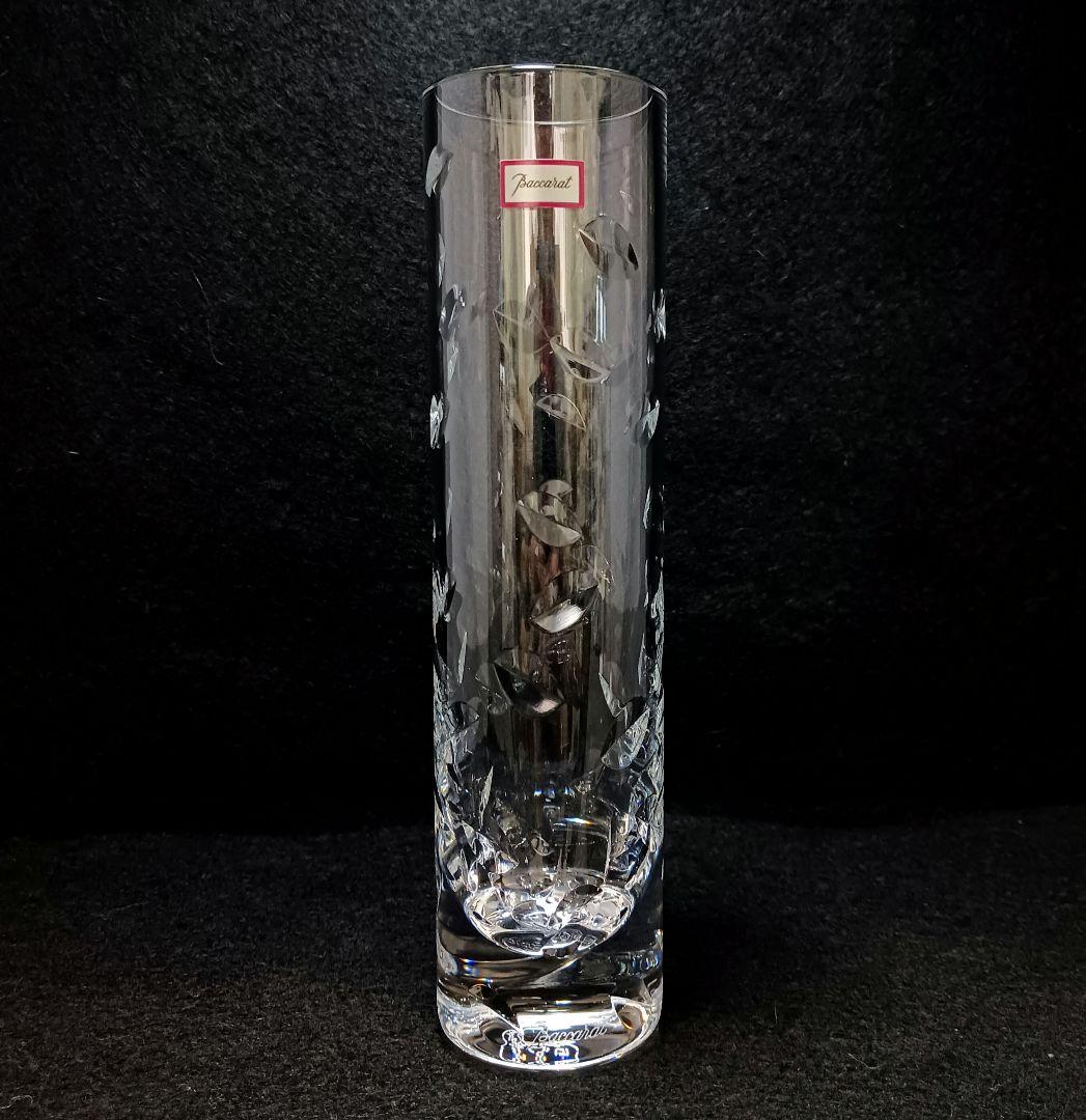 Y2437-1 バカラ オルグ グレイン フラワーベース 花器 箱付