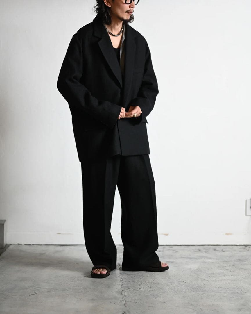 Ancellm SEMI-DOUBLE TAILORED JACKET サイズ2