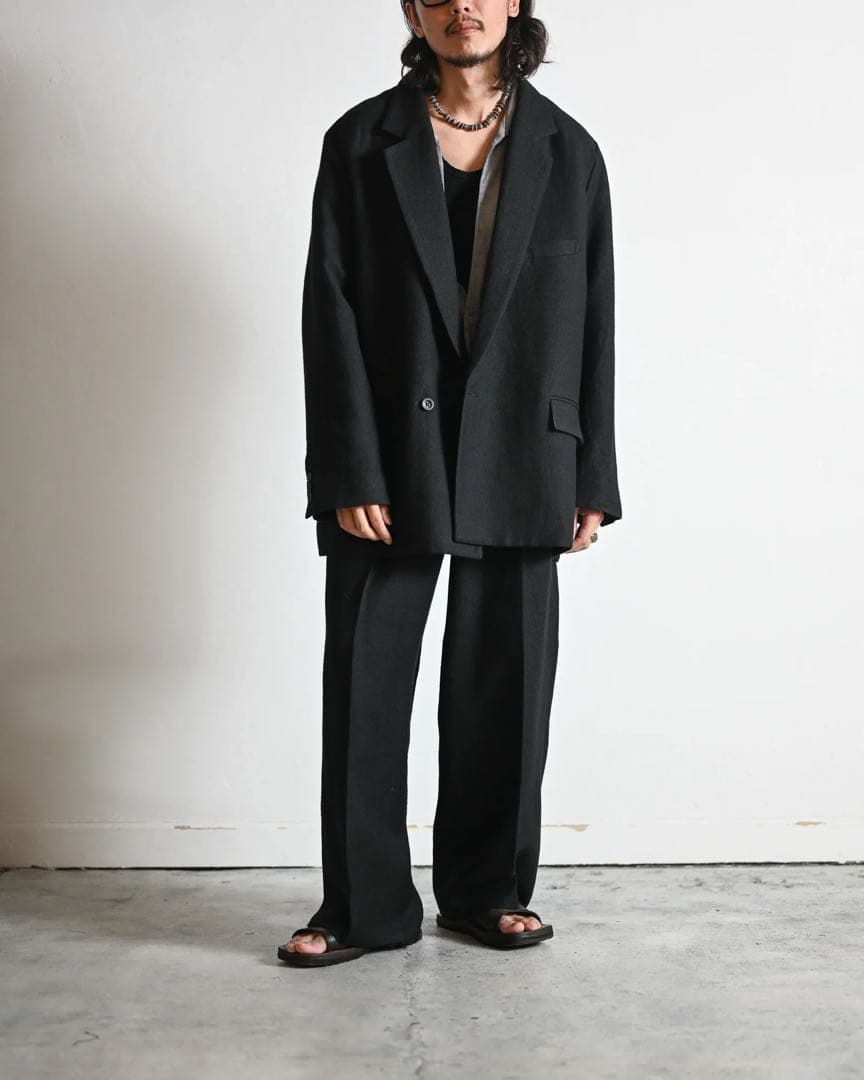 Ancellm SEMI-DOUBLE TAILORED JACKET サイズ2