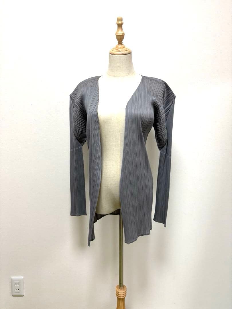 ISSEY MIYAKE イッセイミヤケ　プリーツプリーズ ノーカラージャケット