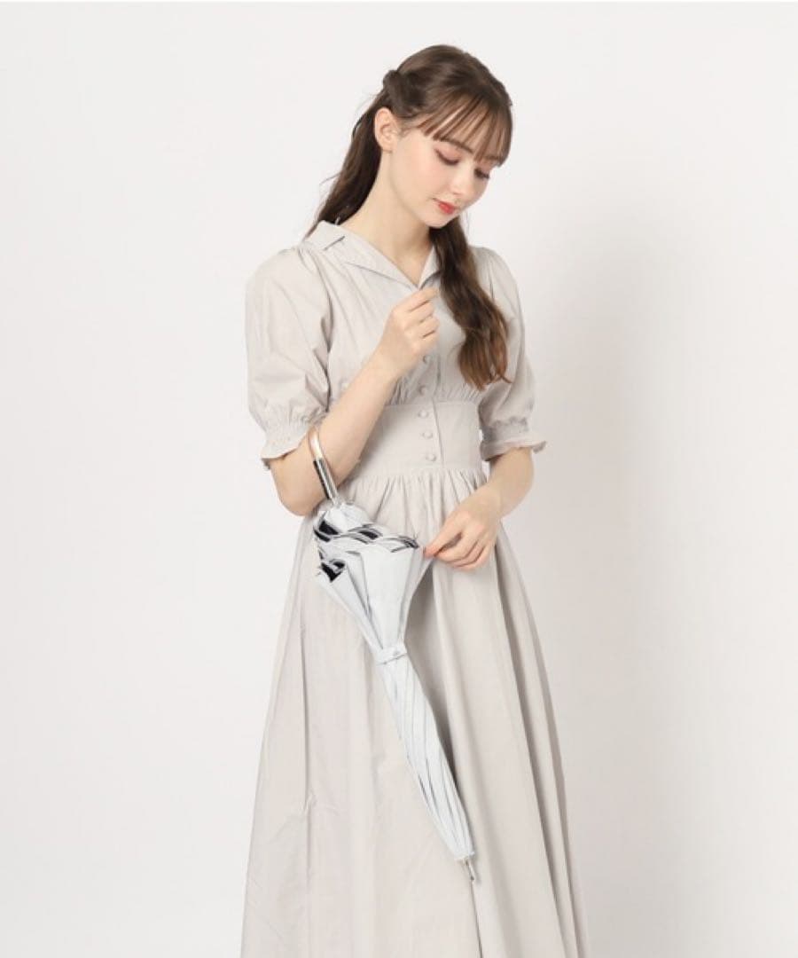 新品 LANVN collection 晴雨兼用日傘 シエスタ 刺繍フリル