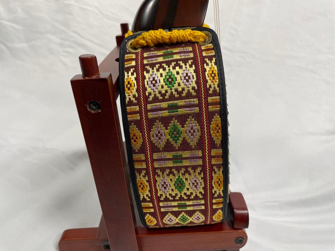 沖縄三線 宮古木工芸 本皮1枚張り 上等黒檀