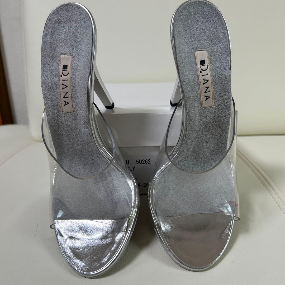 DIANA JBBF大会用ミュール　シルバー25.5cm