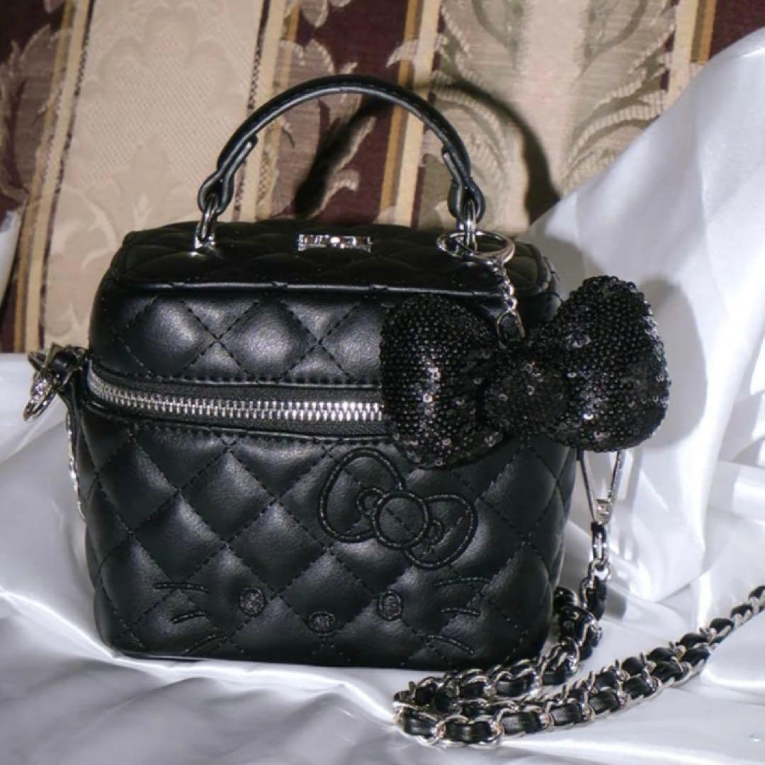 Hello Darich キルティングスクエアミニバッグ　ブラック　BLK