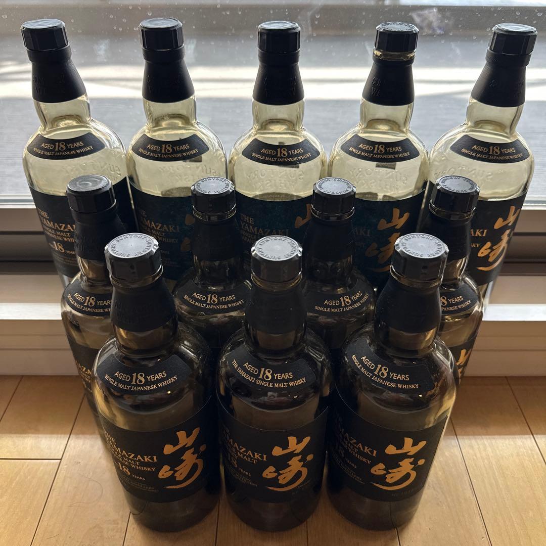 山崎18年　12本　空瓶
