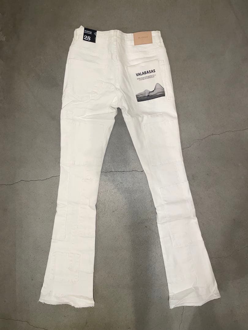 VALABASAS バラバサス ホワイト フレアデニム 28 新品未使用