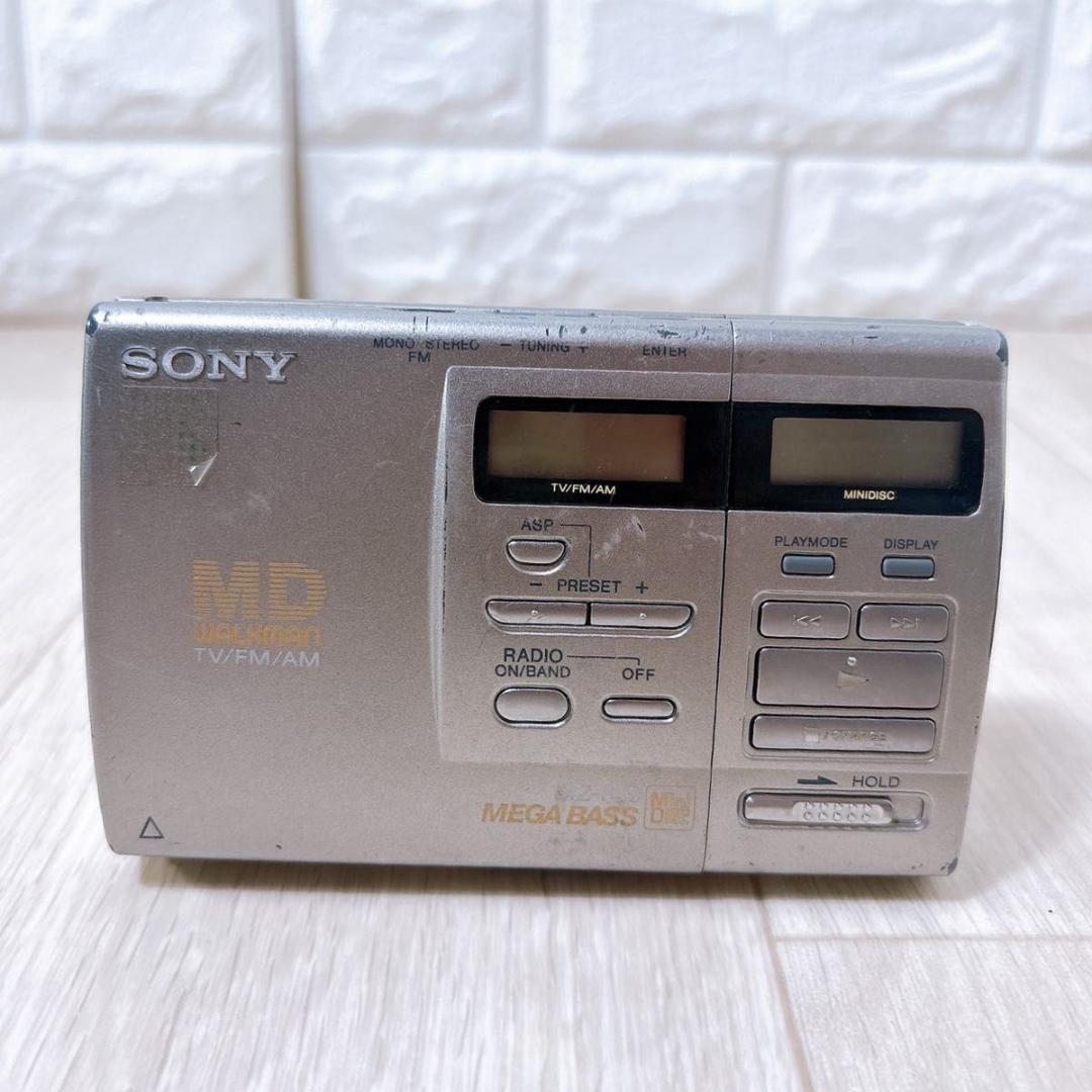現状品 SONY ソニー ラジオ搭載 MDウォークマン MZ-F40
