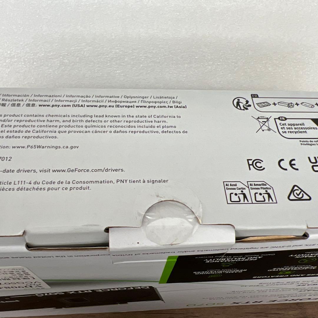 12356 PNY GeFORCE RTX5070 12GBグラフィックスボード