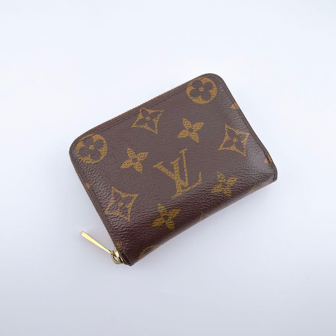 【美品】ルイヴィトン モノグラム ジッピーパース 小銭入れ ブラウン