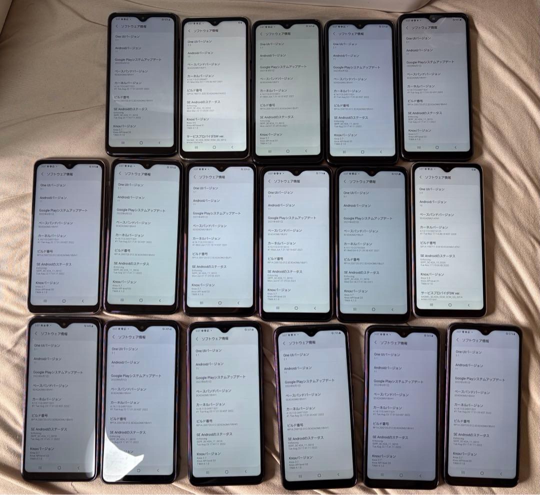 GALAXY A21 カラー3種類初期化済み35個docomo2