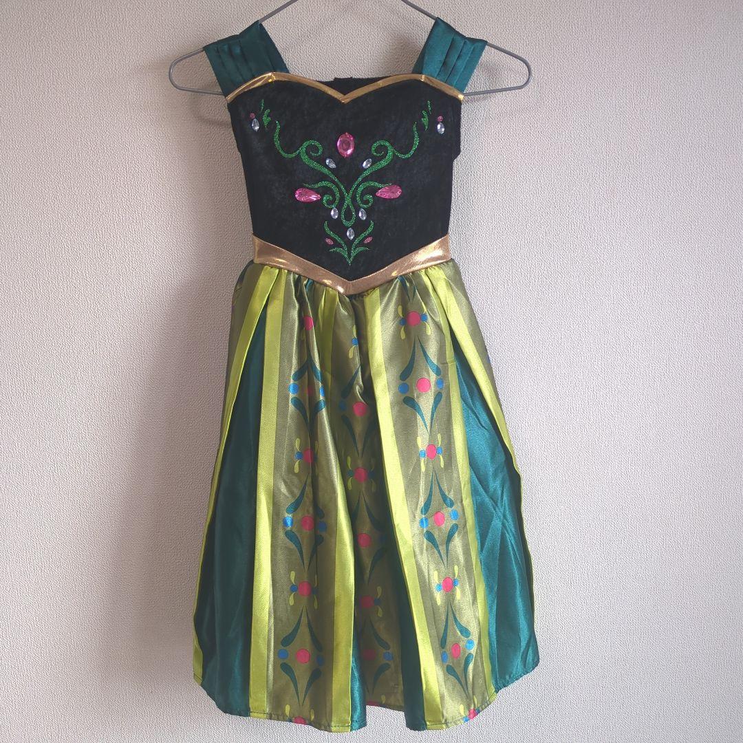 香港ディズニーランド　アナと雪の女王　アナ戴冠式ドレス　100〜110cm