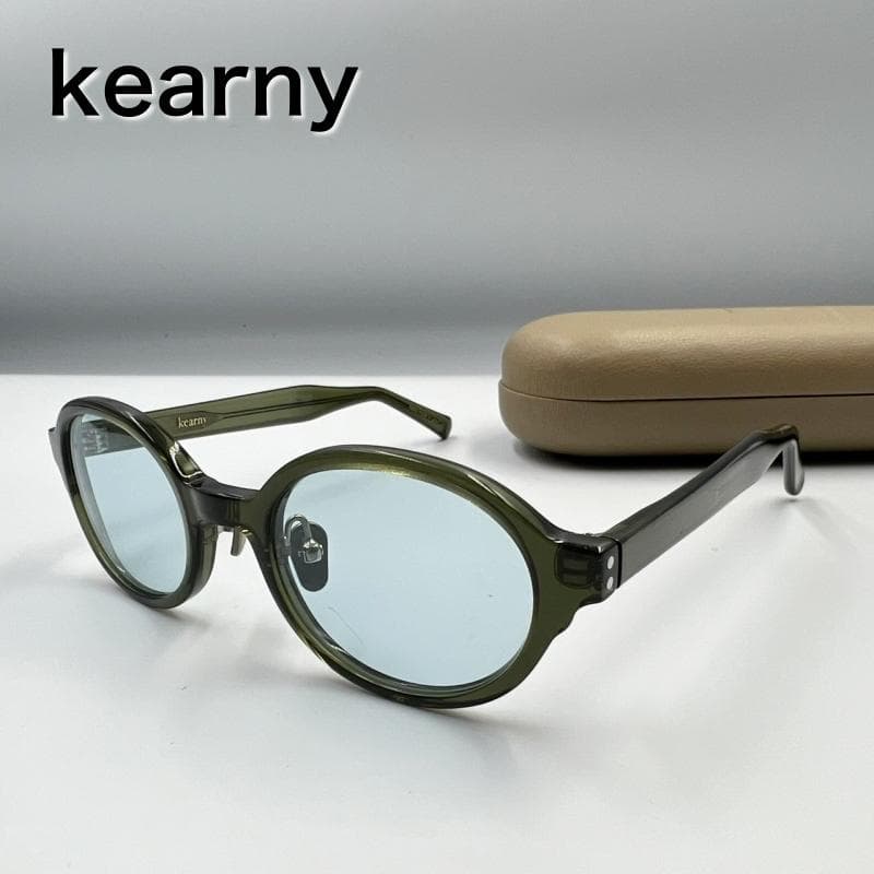 美品 kearny サングラス Jarrett 度なし クリアグリーン
