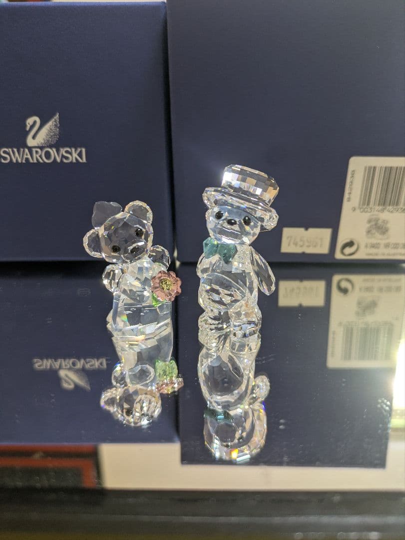 スワロフスキー クリスベア ユー アンド アイ 置物
