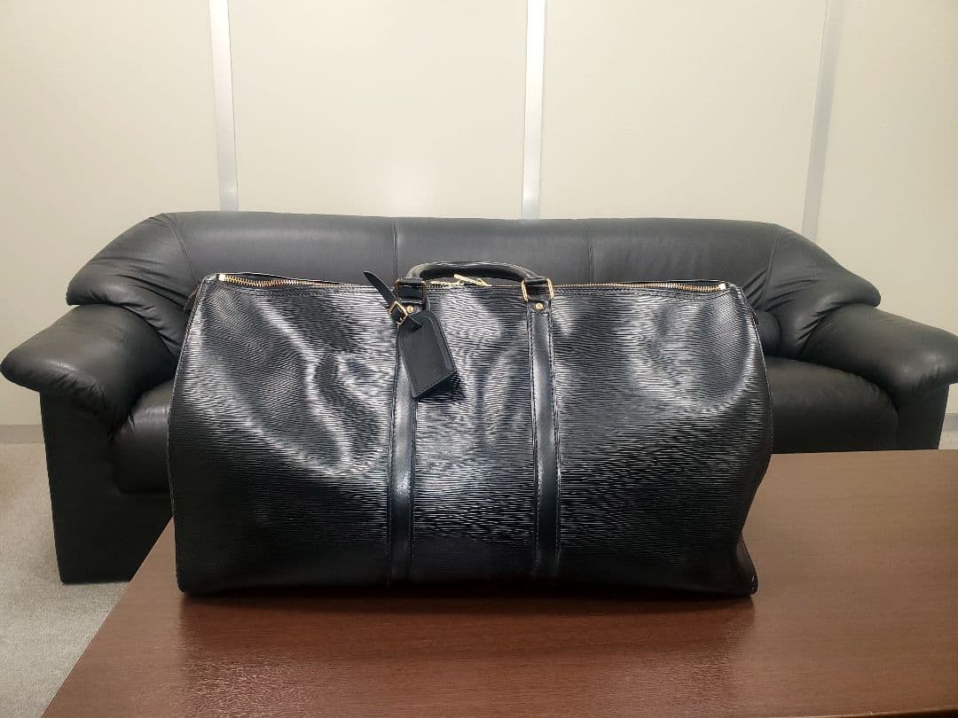 ルイヴィトン エピ　キーポル55 ボストンバッグ 旅行　ビジネス 大容量　黒