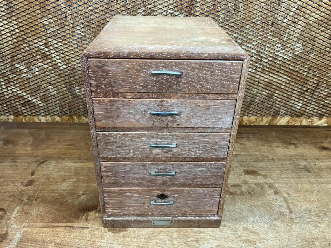 アンティーク★古道具★引き出し5段★小引き出し★レターケース★木製