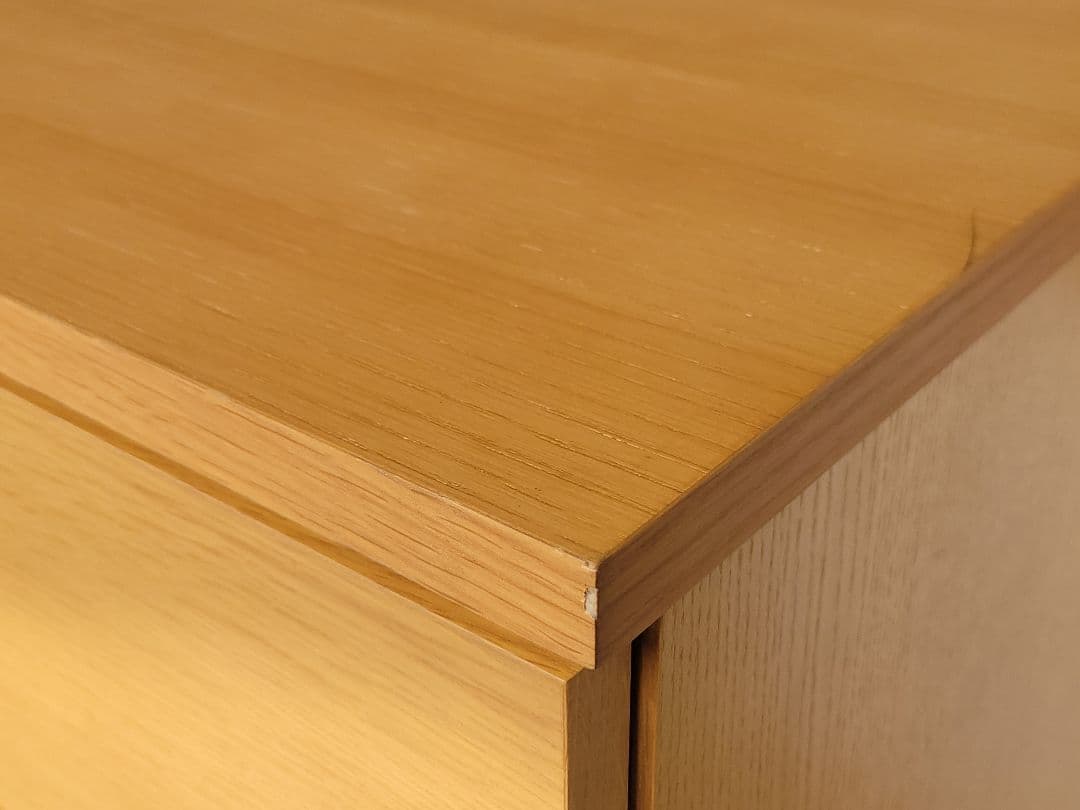 MUJI 無印良品 天然木 北欧 6段 収納チェスト オーク材突板 幅80cm