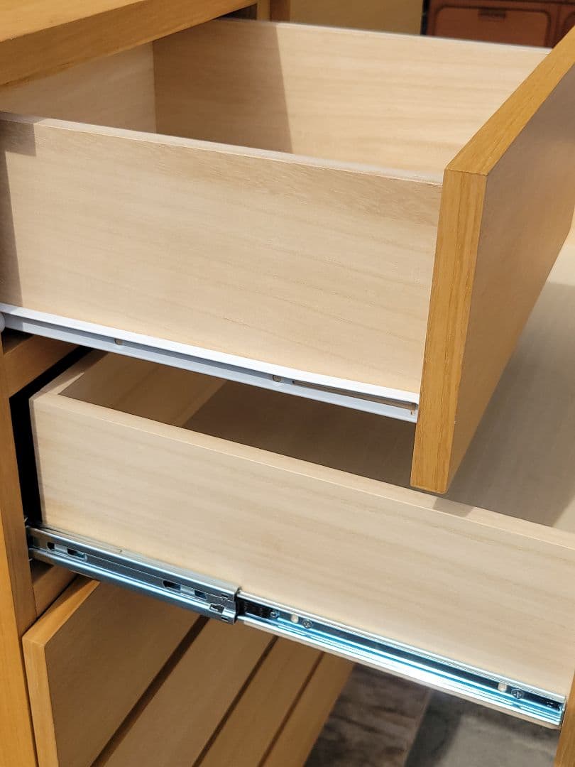 MUJI 無印良品 天然木 北欧 6段 収納チェスト オーク材突板 幅80cm