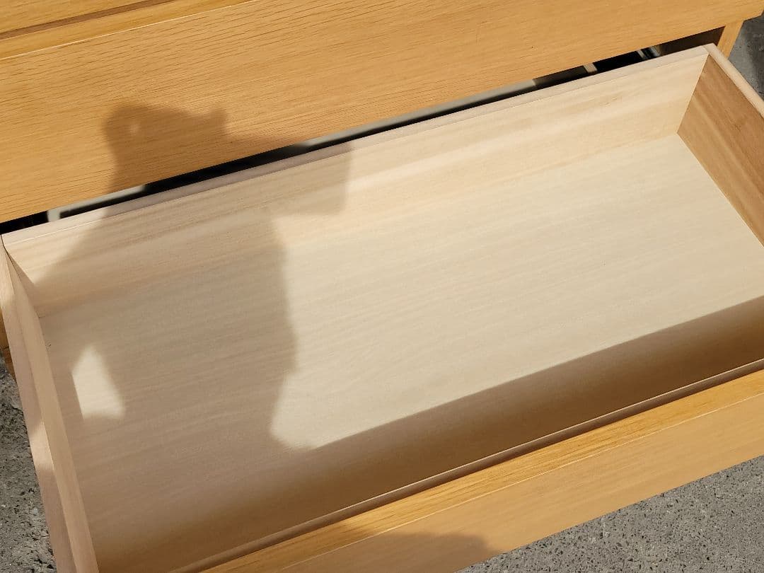 MUJI 無印良品 天然木 北欧 6段 収納チェスト オーク材突板 幅80cm