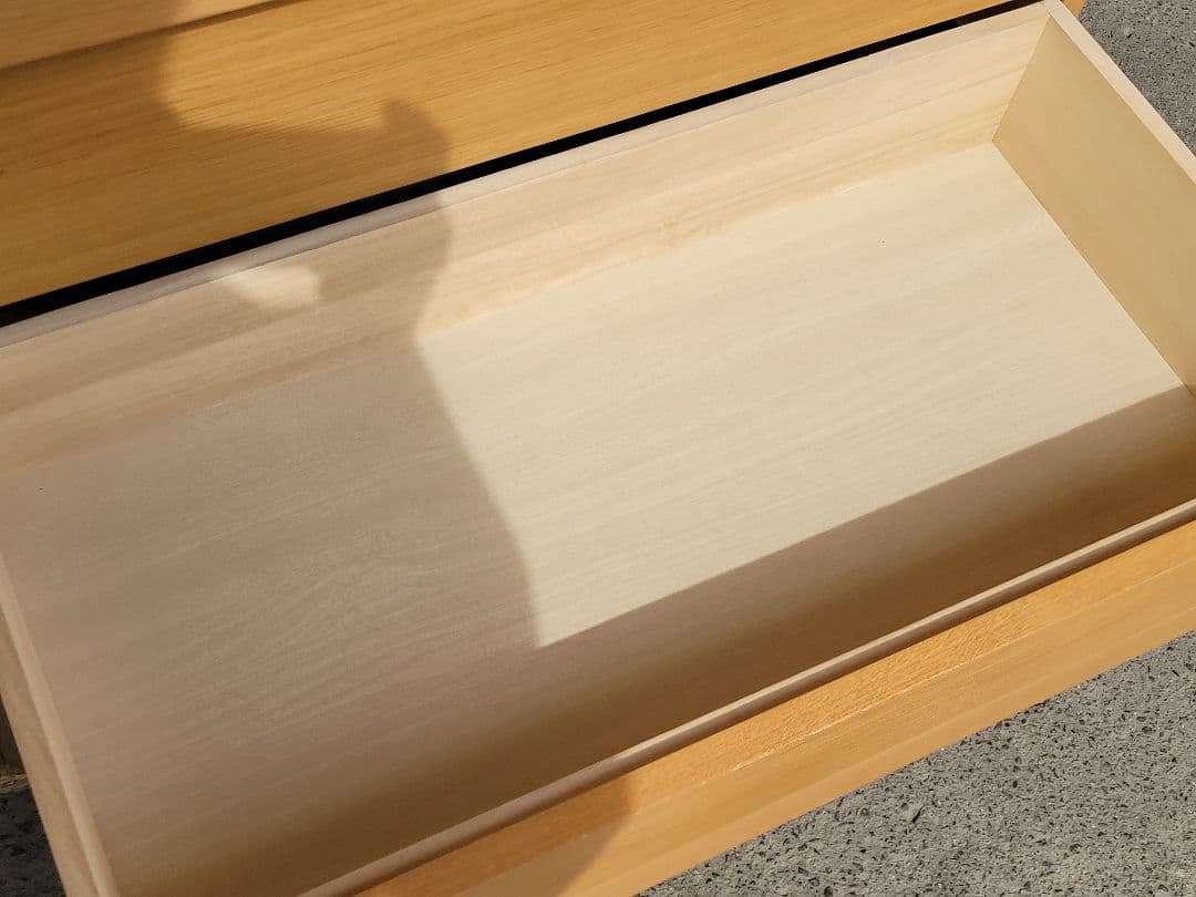 MUJI 無印良品 天然木 北欧 6段 収納チェスト オーク材突板 幅80cm
