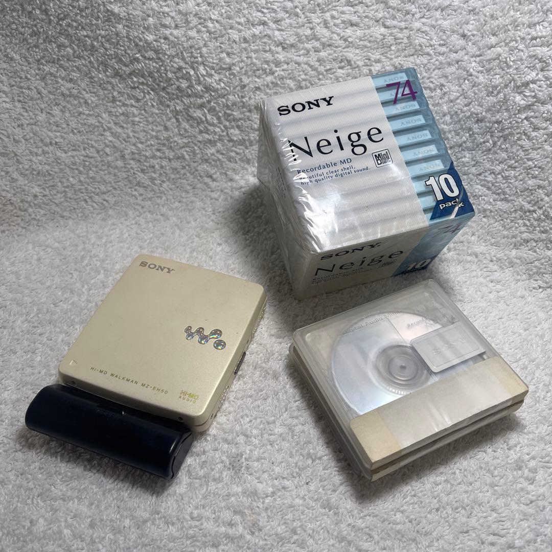 SONY Hi-MDウォークマン MZ-EH50 ＆ 新品MD付
