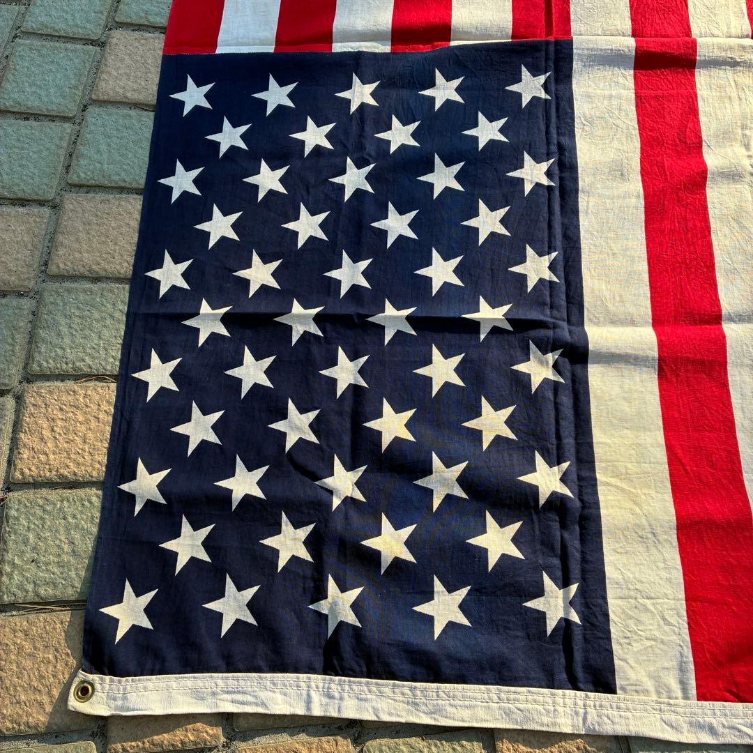 70's〜80's アメリカヴィンテージ星条旗フラッグ　USA製アンティーク雑貨