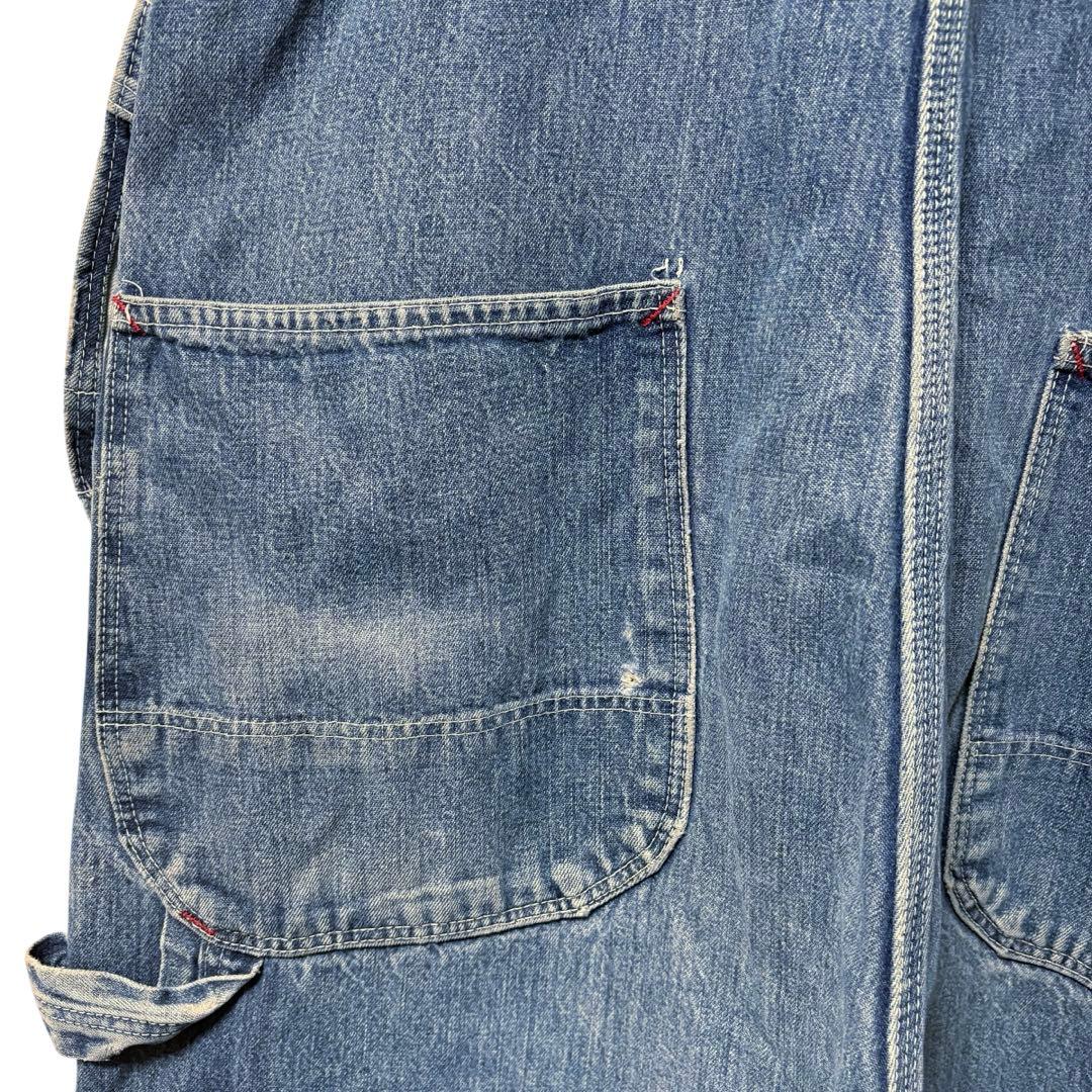 80〜90s USA製 Dickies デニムオーバーオール ヴィンテージ 40