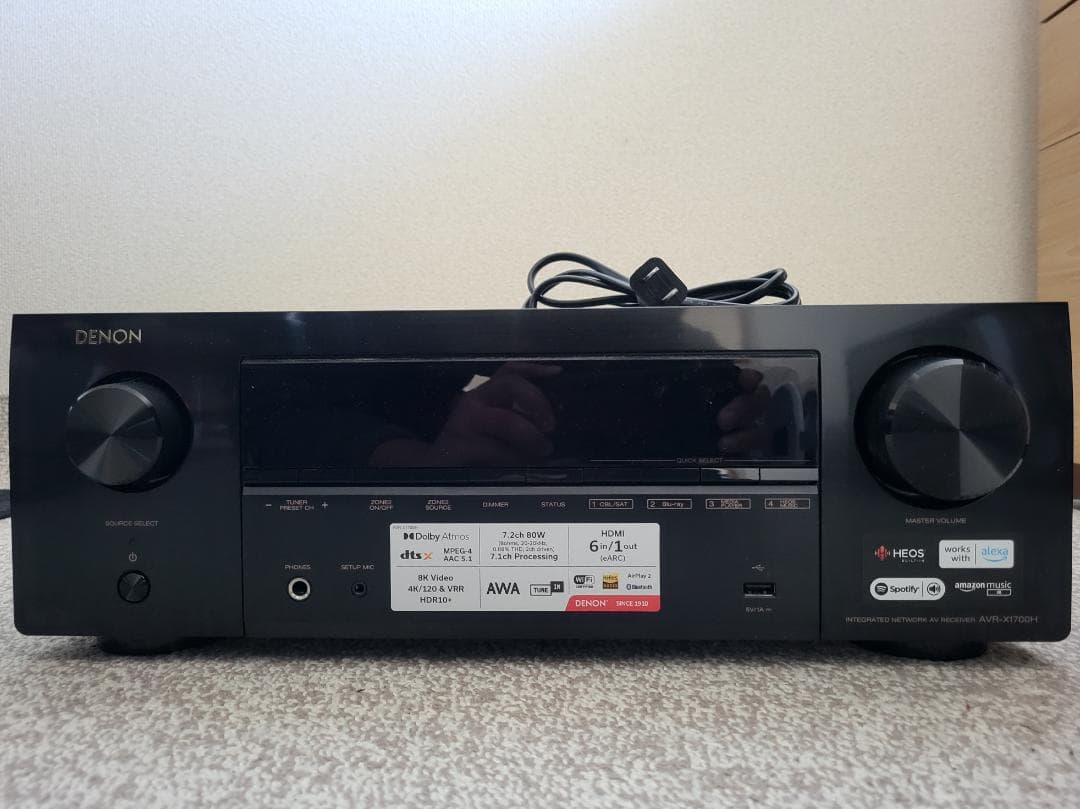 Denon AVR-X1700H AVサラウンドレシーバー 7.2ch 8K