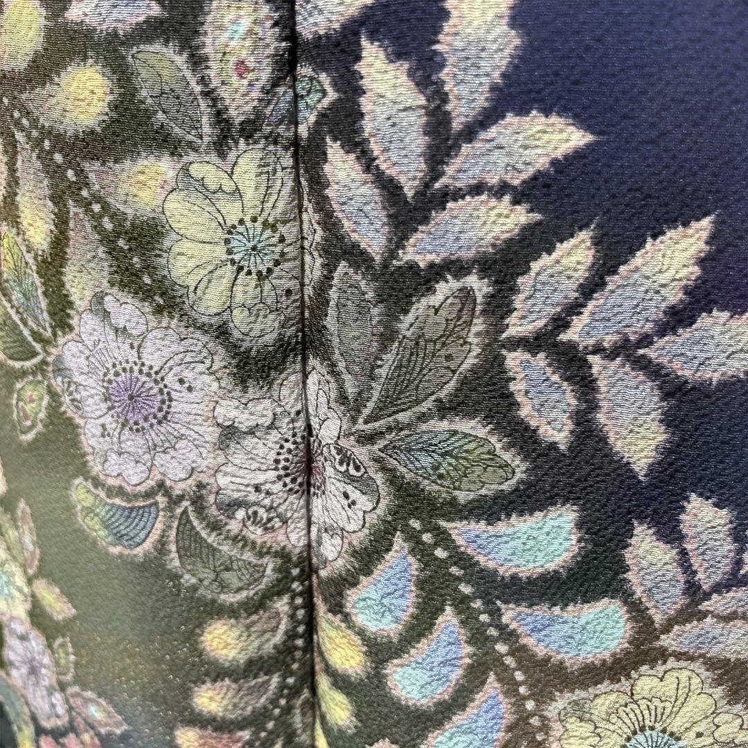 ま*ぉ様 新品　美品　袷　正絹　辻が花　翠山工房　訪問着　フルセット　西陣唐織袋