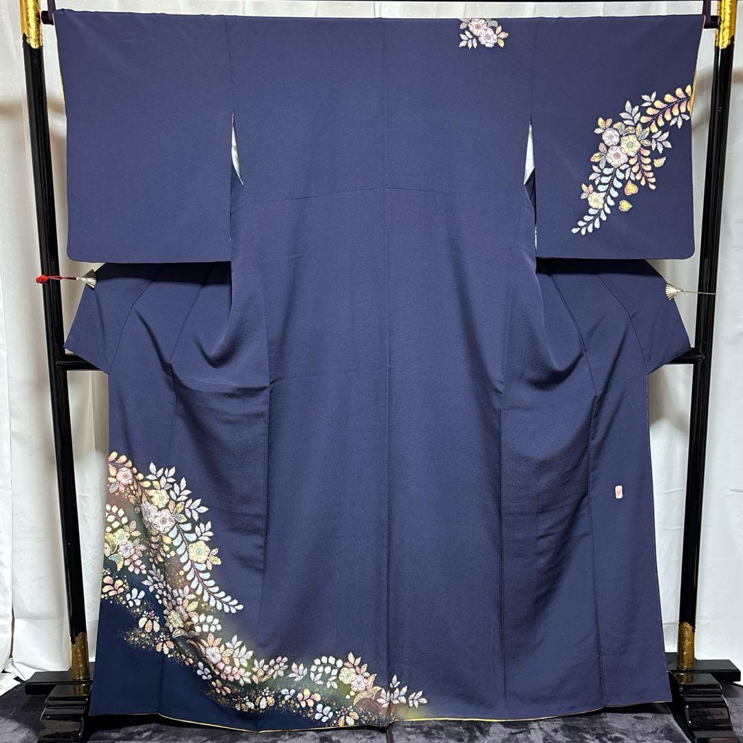 ま*ぉ様 新品　美品　袷　正絹　辻が花　翠山工房　訪問着　フルセット　西陣唐織袋