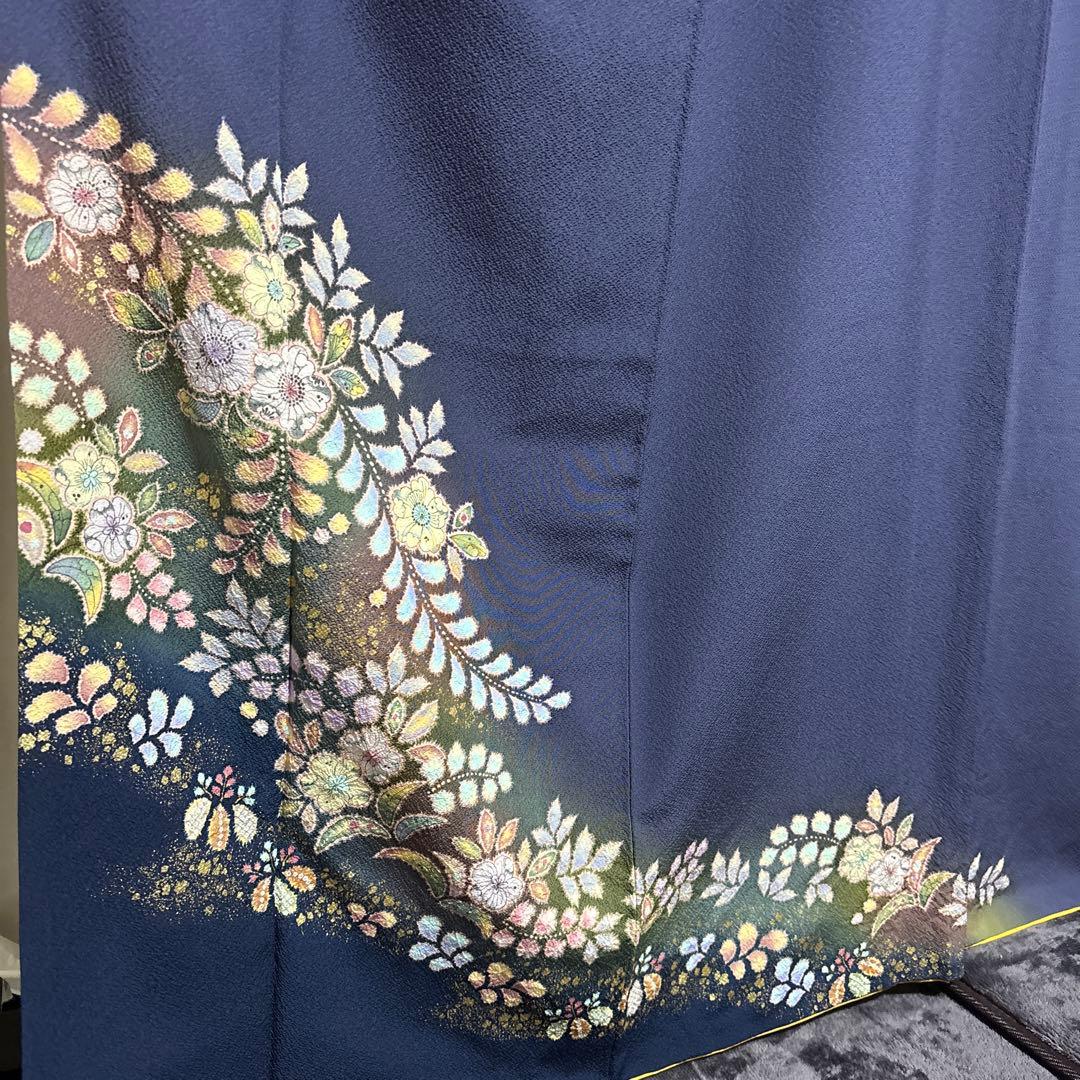 ま*ぉ様 新品　美品　袷　正絹　辻が花　翠山工房　訪問着　フルセット　西陣唐織袋