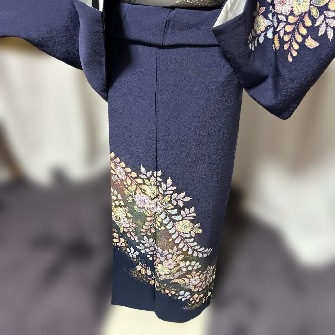 ま*ぉ様 新品　美品　袷　正絹　辻が花　翠山工房　訪問着　フルセット　西陣唐織袋