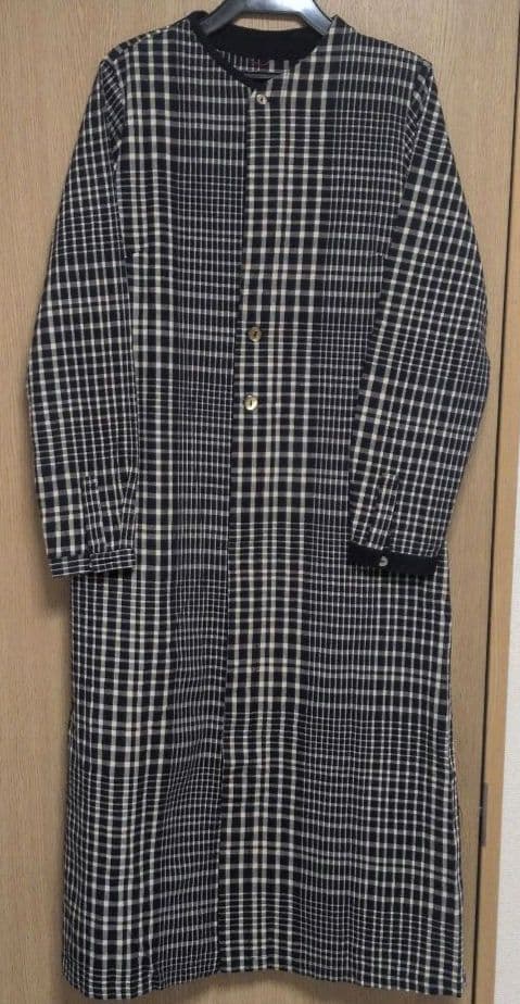 パラスパレス　綿麻チェック柄ワンピース