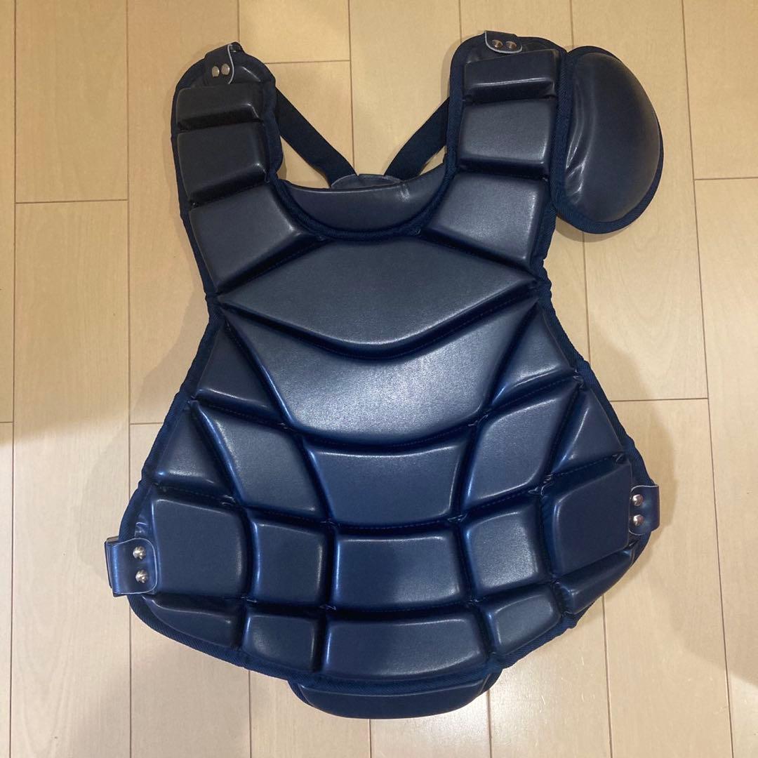 硬式野球キャッチャー用プロテクター ネイビー