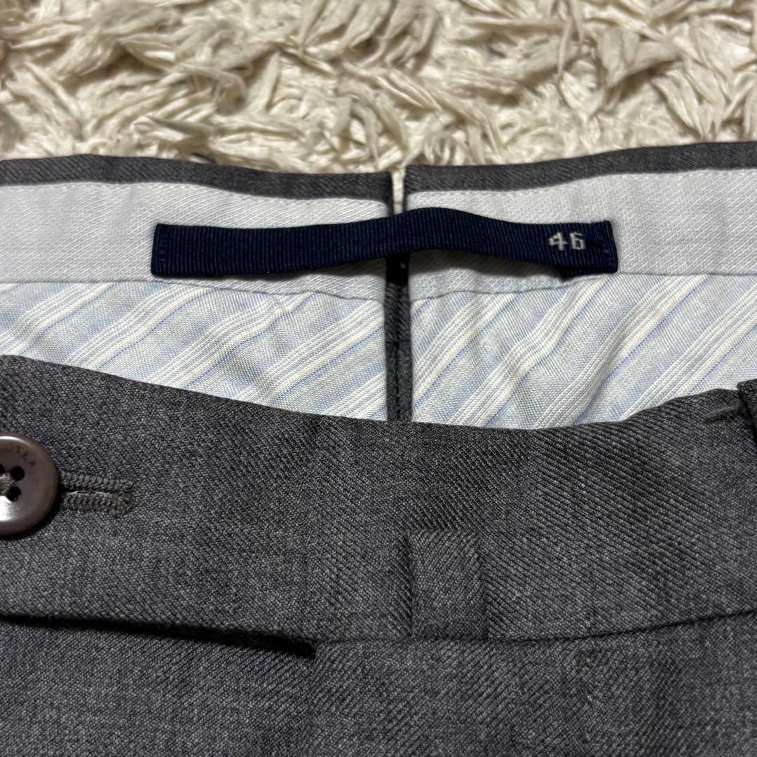 INCOTEX インコテックス ウールスラックス グレー 46