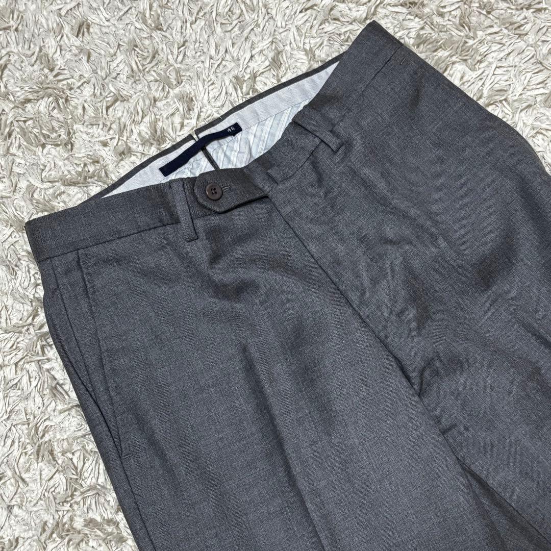 INCOTEX インコテックス ウールスラックス グレー 46