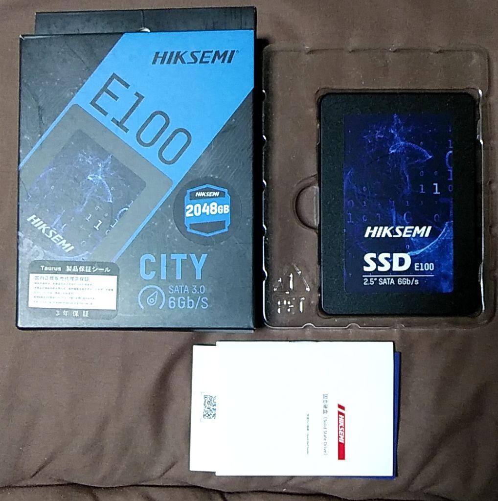 【動作正常】HIKSEM E100 2TB SSD 2.5インチ SATA