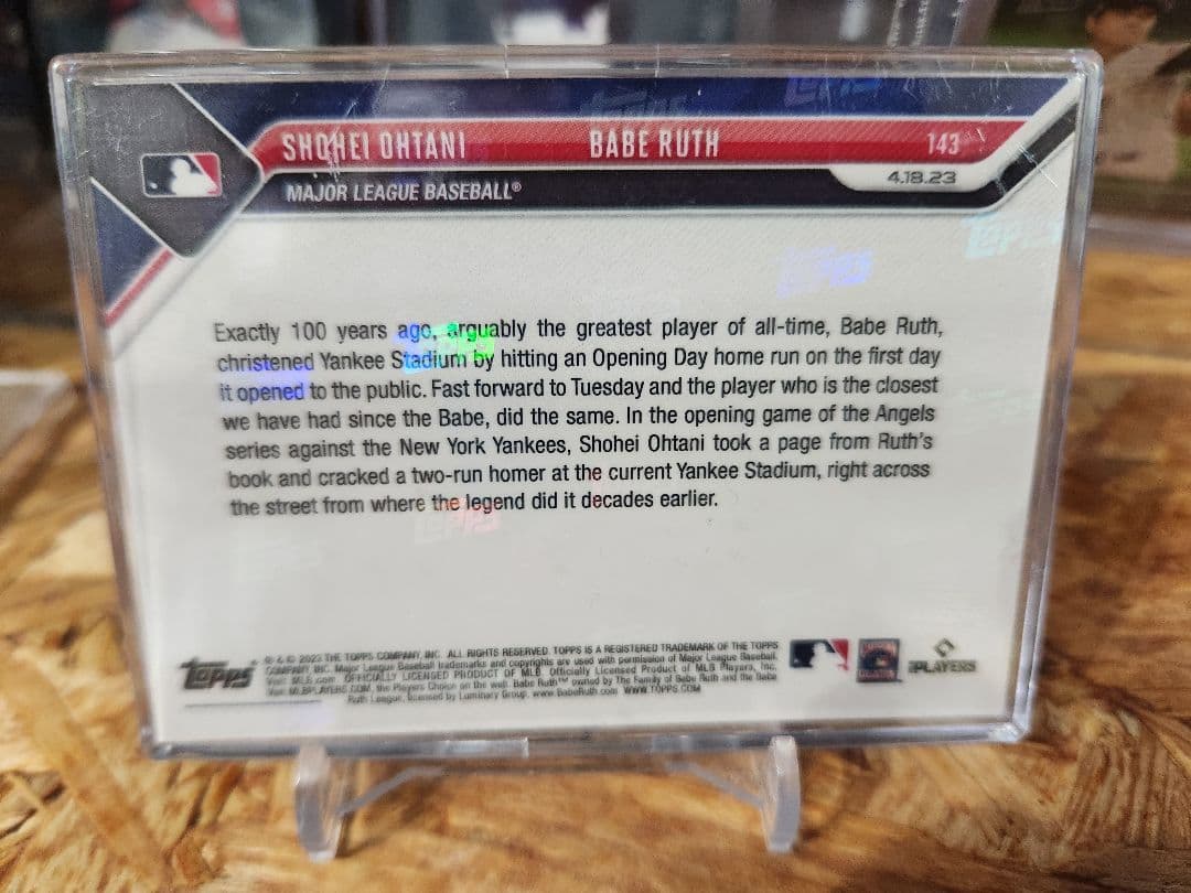 【 １/１】大谷翔平 ゴールドパラレル topps now ベーブ・ルース シリ