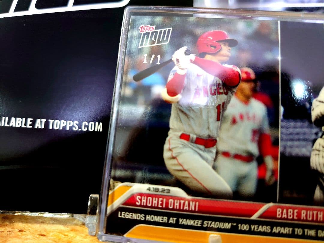 【 １/１】大谷翔平 ゴールドパラレル topps now ベーブ・ルース シリ