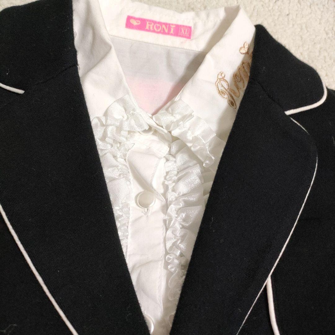 RONI 　セットアップ　卒服　スーツ スカートセット　黒　XL　5点セット