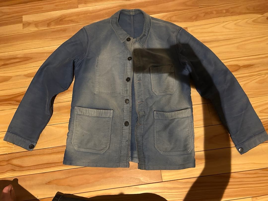 フランスビンテージ　モールスキンジャケット