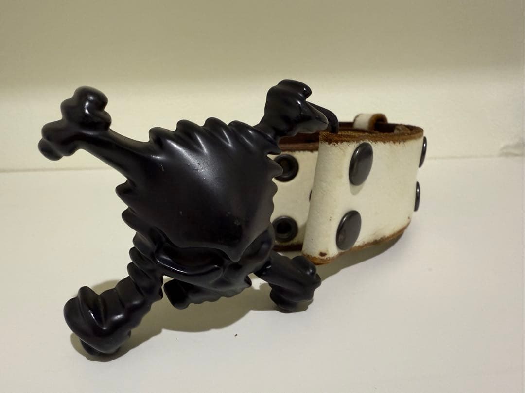 OAKLEY/スカルバックル/ベルト/ホワイトレザー/メンズ