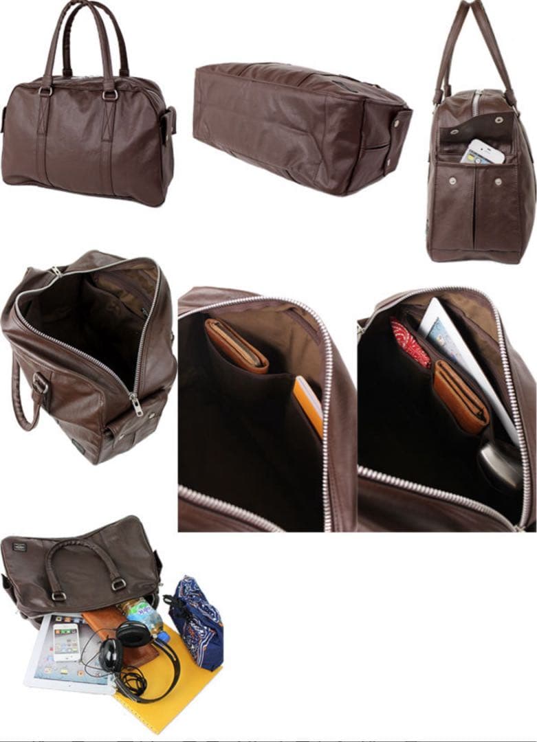 古着 吉田カバン Porter ブラウン フリースタイルボストンバッグ 美品