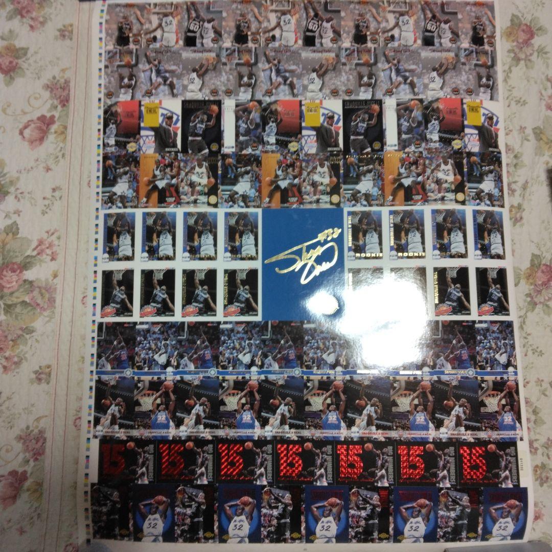 NBAレアカード　シャキールオニール　加工前の超レアカードシート　オマケ付き