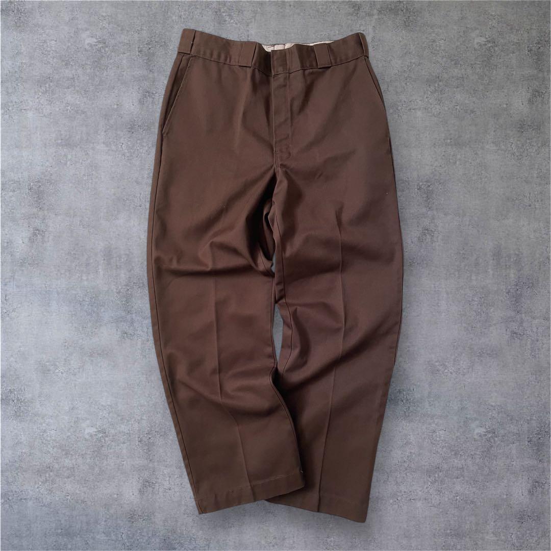 dickies 874 USA製 ブラウン 80s 90s アメリカ製　w33