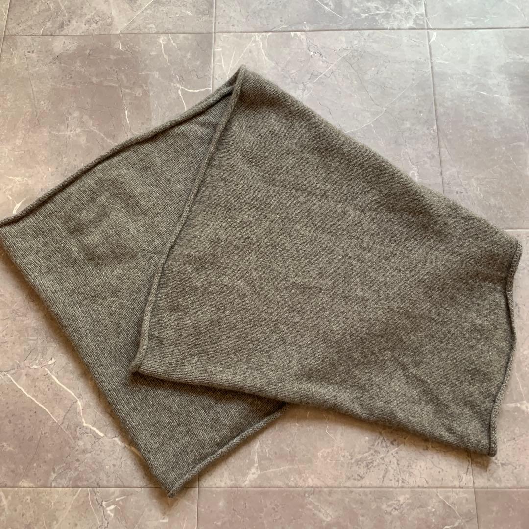 evam eva vie カシミヤ2wayストール　スヌード　モカ　美品